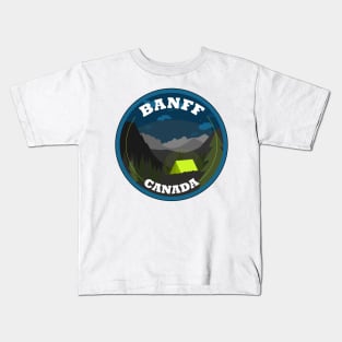 Camping in Banff Kids T-Shirt